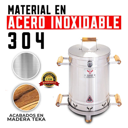 Barril Asador en Acero Inoxidable